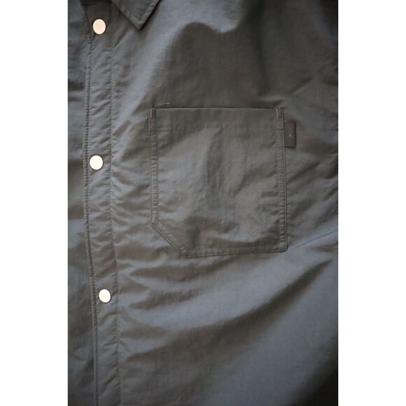 Nike Air Jordan FV7432-045 Men's Sz 2XL Faded Black Button-Down Top Jacket - Picture 6 of 9